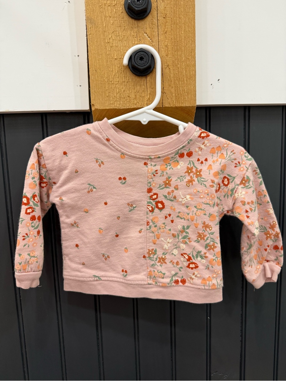 Carter's Pink Floral Patchwork Sweatshirt